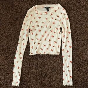 Perfect condition Long Sleeve Forever 21 crop top.